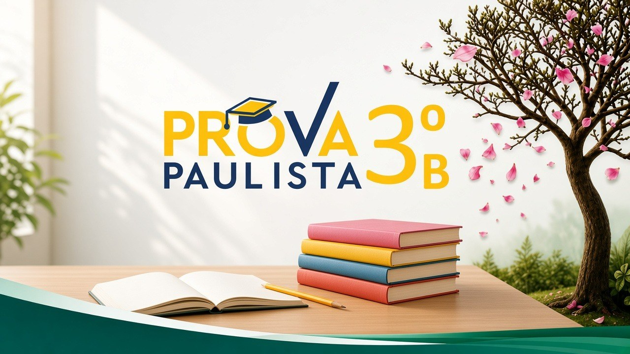 Arte de divulga&ccedil;&atilde;o da Prova Paulista do 3&ordm; Bimestre